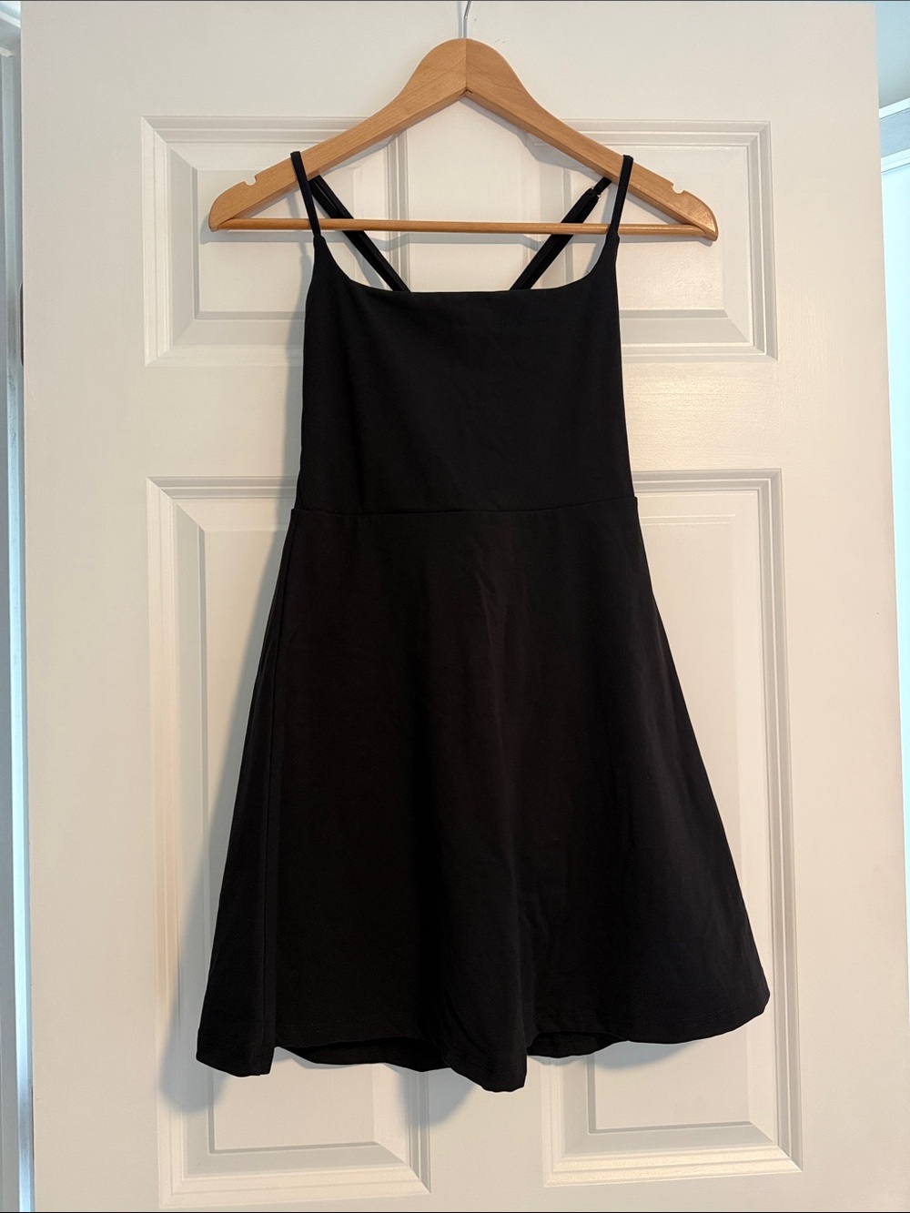 Black Strappy A-Line Dress